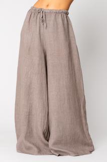 Pantalon lung extra-wide 100% IN Taupe
