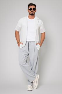 Pantalon lung Oversized Grey