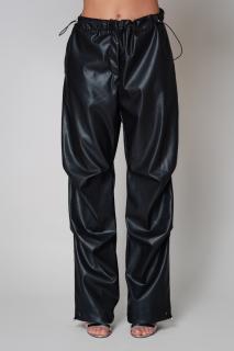 Pantalon piele ecologica Oversized Black