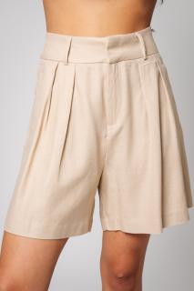 Pantalon Scurt Beige