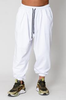 Pantaloni lung Baggy White
