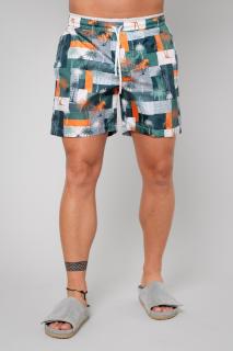 Pantaloni scurt de baie Palm Orange
