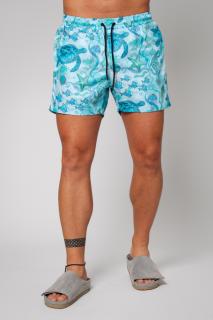 Pantaloni scurt de baie Turtle Blue Green