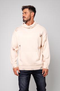 Pulover cu gluga Beige