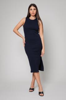 Rochie Hera Stramta cu crapatura Navy