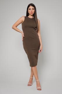 Rochie Hera Stramta Dark Brown