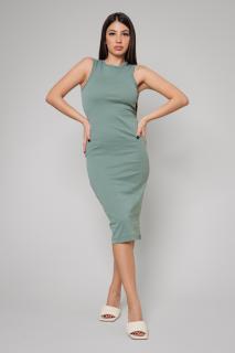 Rochie Hera Stramta Dark Olive