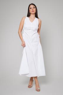 Rochie lunga cu decupaje laterale White