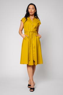 Rochie tip camasa Yellow Mustard