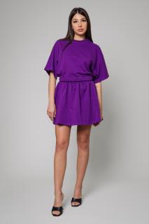 Set Amara Tricou Oversized si fusta scurta Mauve