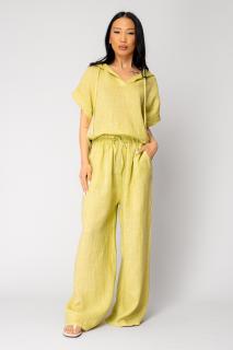 Set Bluza cu gluga si Pantalon lung din 100% in Leaf Green