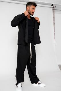 Set Camasa cu capse si pantalon lung Black