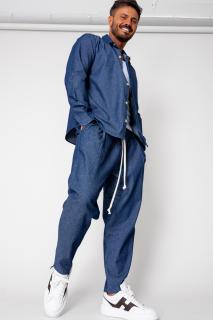 Set Camasa din denim si Pantalon lung Blue