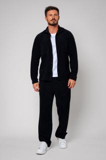 Set Camasa maneca lunga si pantalon lung Black