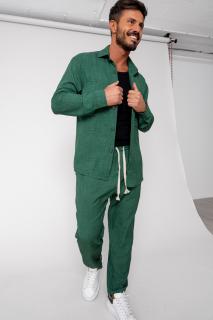 Set camasa si pantalon lung Green