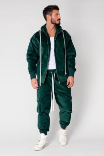 Set Cargo Hanorac si pantalon lung Green