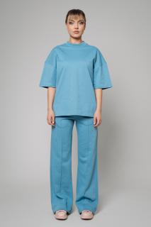 Set Cataleea tricou si pantalon lung Storm Blue