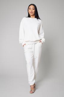 Set Easy bluza si pantalon Oversized Off White