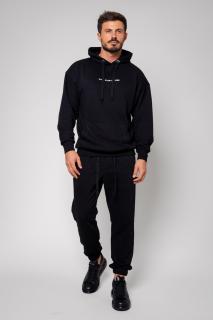 Set Easy hanorac Oversized si pantalon Black
