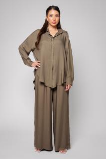 Set Gabrielle Camasa si Pantalon lung Kaki