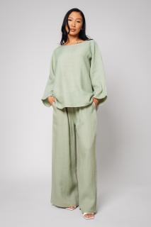 Set Kalie II Bluza si Pantalon lung 100% in Light Olive