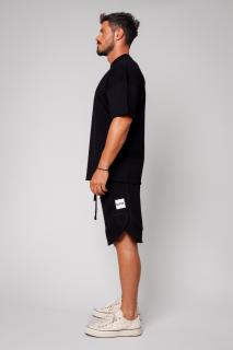 Set Kobe tricou si pantalon scurt Oversized Black