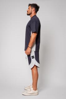 Set Kobe tricou si pantalon scurt Oversized Grey Anthracite