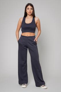 Set Lineea bustiera scurta si pantalon lung Grey Anthracite