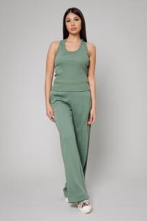 Set Lineea maiou si pantalon lung Mella Dark Olive