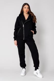 Set Maverik Jacheta cu fermoar si Pantalon lejer Black