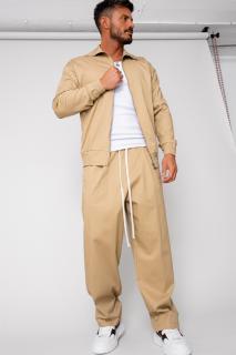 Set Medellin Jacheta cu fermoar si Pantalon lung Beige