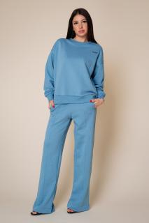 Set Mella bluza si pantalon Oversized Storm Blue