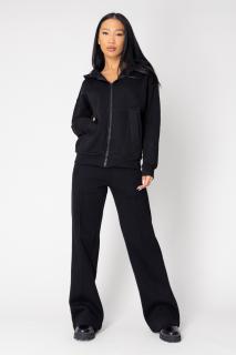 Set Mella Winter hanorac cu fermoar si pantalon lung Black