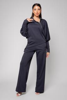 Set Mirou Jacheta cu fermoar si pantalon Grey Anthracite