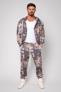Set Pharaoh Hanorac si pantalon lung Beige