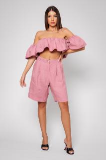 Set Top si Pantalon scurt din 100% IN Rose Quartz