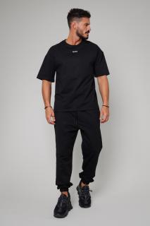 Set tricou si pantalon lung Black