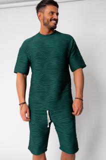 Set tricou si pantalon scurt Bottle Green