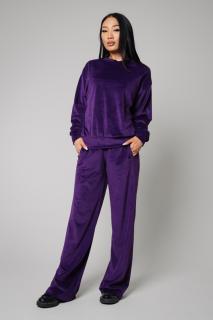 Set Velvet Cloud bluza si pantalon lung Mauve