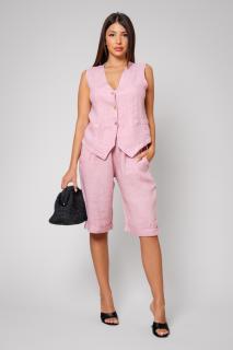 Set Vesta si Pantalon scurt din 100% IN Rose
