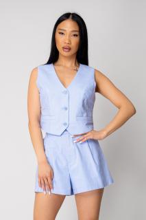 Set Vesta si pantalon scurt Light Blue