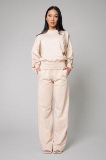 Set Volla bluza si pantalon lung Light Beige