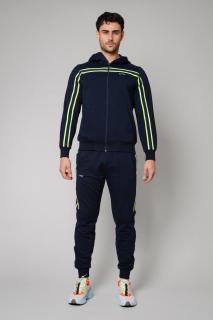 Trening Bumbac Line cu gluga Dark Navy