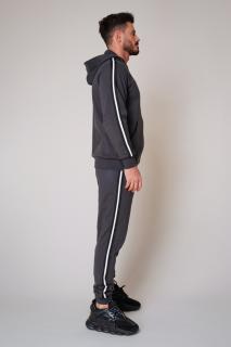 Trening Bumbac Track cu gluga Grey Anthracite