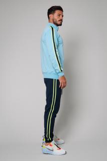 Trening Bumbac Track Sky Blue Navy