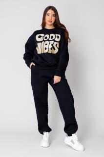 Trening Good Vibes Winter bluza si pantalon lung Navy