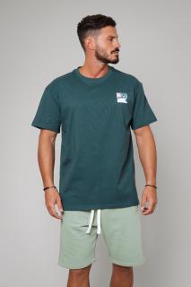 Tricou Barbati Heavy Oversized Green