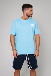 Tricou Barbati Heavy Oversized Sky Blue