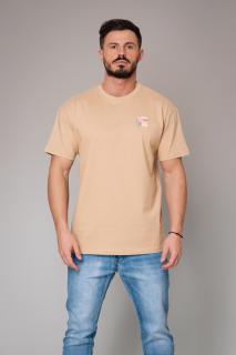 Tricou Barbati Heavy Oversized Union Beige