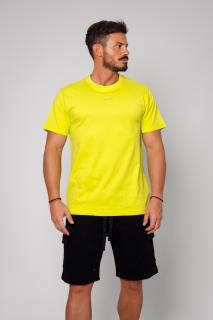 Tricou Barbati Round Neck Frozen Yellow